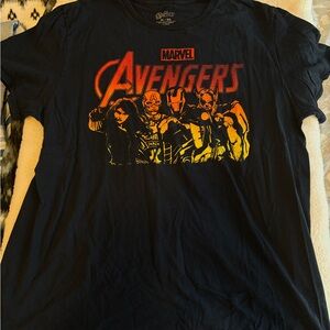 Marvel Avengers Black and Red Graphic Tee
